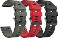 Vista 16 de NotoCity - Correa compatible para reloj Fenix 5X, de 26 mm de ancho, correa de silicona suave para Fenix 8