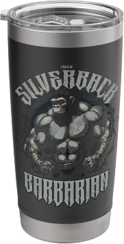 96.4% Silverback Gorilla, gym apparel, body building, barian Stainless Steel Insulated Tumbler