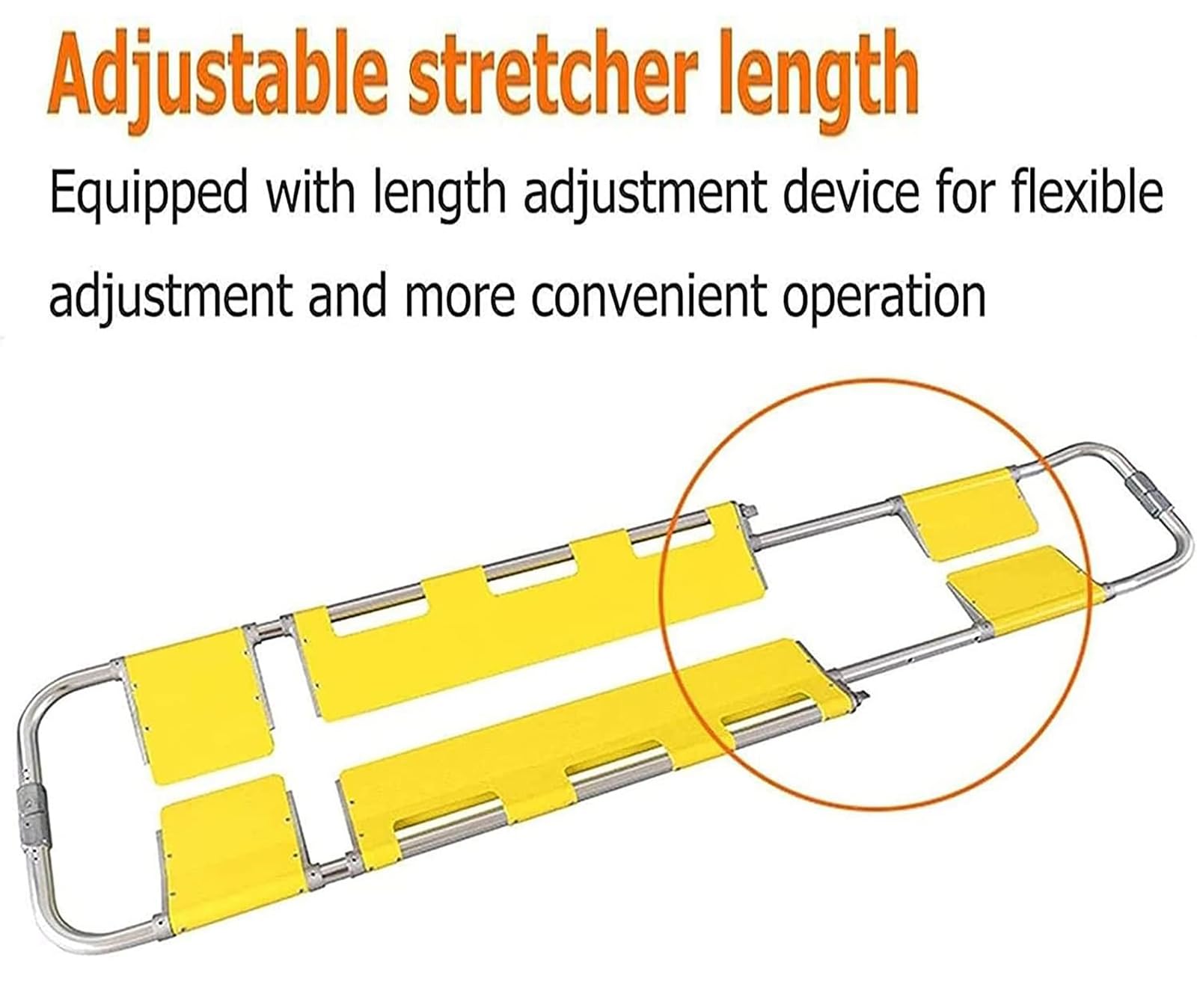 Amazon｜医療用緊急スクープストレッチャー、調節可能な軽量