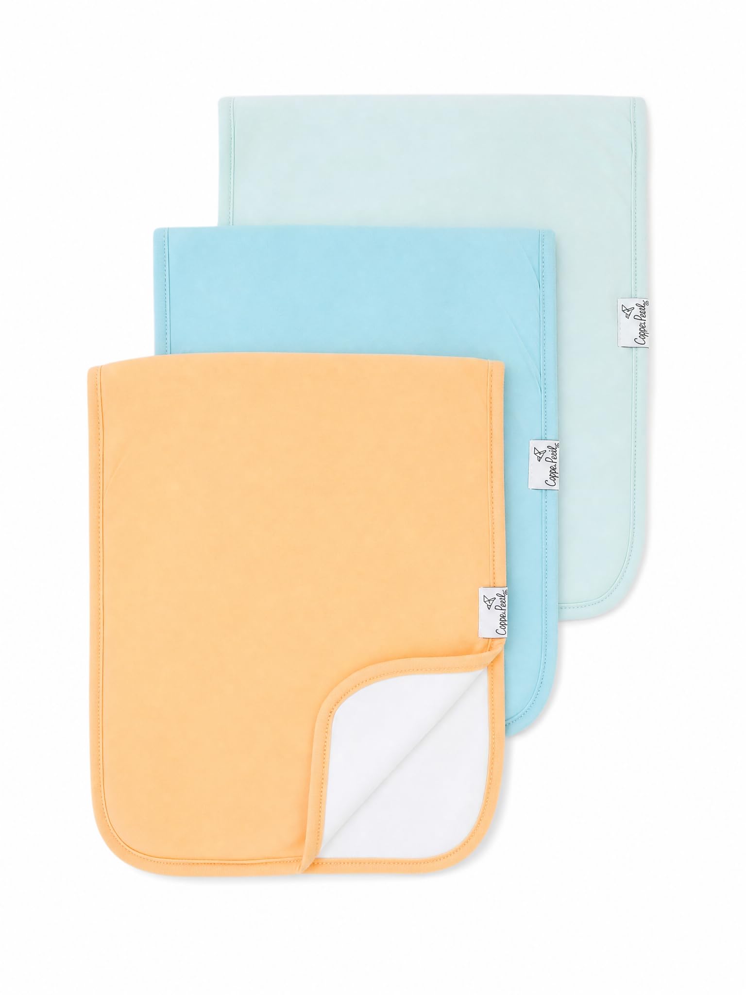 Copper Pearl Premium Baby Burp Cloths - 3-Pack Large Cotton Burp Cloths, Extra Soft Spit Up Rags with 3 Absorbent Layers, Perfect for Baby Boy and Baby Girl Gifts (21" x 10" Size, Bennie Set)-image-42