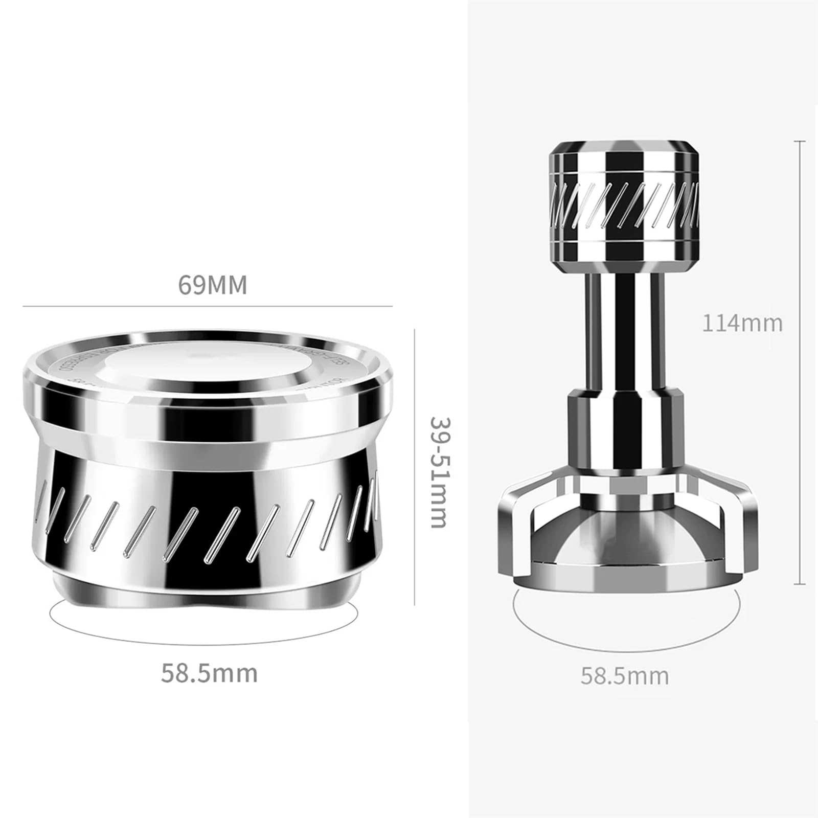 Pressa Per Caffè Espresso Da 3 Pezzi, Con Pressa Per Caffè Espresso A Molla, Distributore Di Caffè - Design A Gravità, Supporto In Legno, Per Portafiltro Da 58 Mm, Accessori Per Baristi