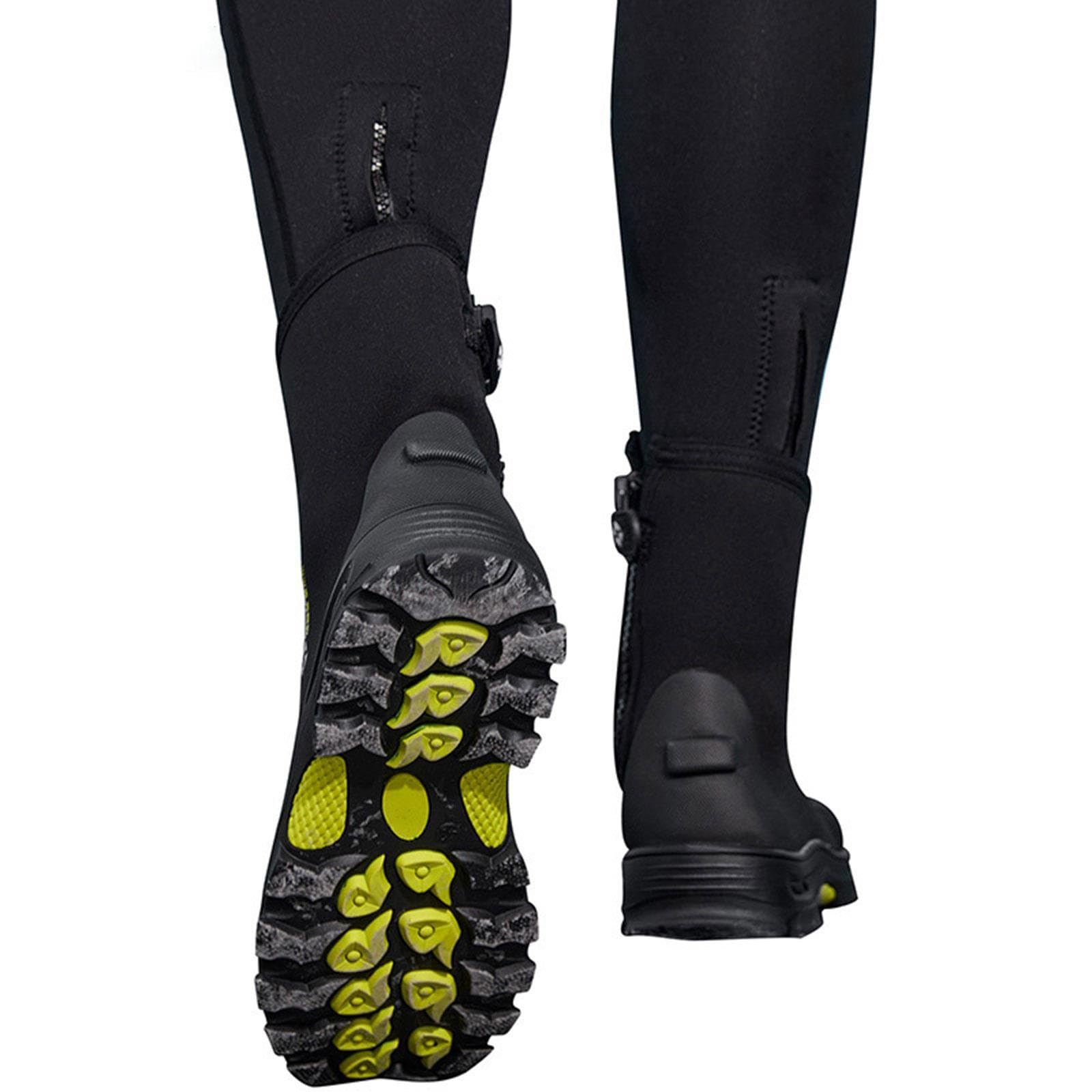 rockible Stivali Da Sub Stivaletti per Muta Calzari Anfibi Scarpe per Snorkeling con Suola Tacchettata Antiscivolo E Cerniera Laterale Adatti per Uomo Donna I