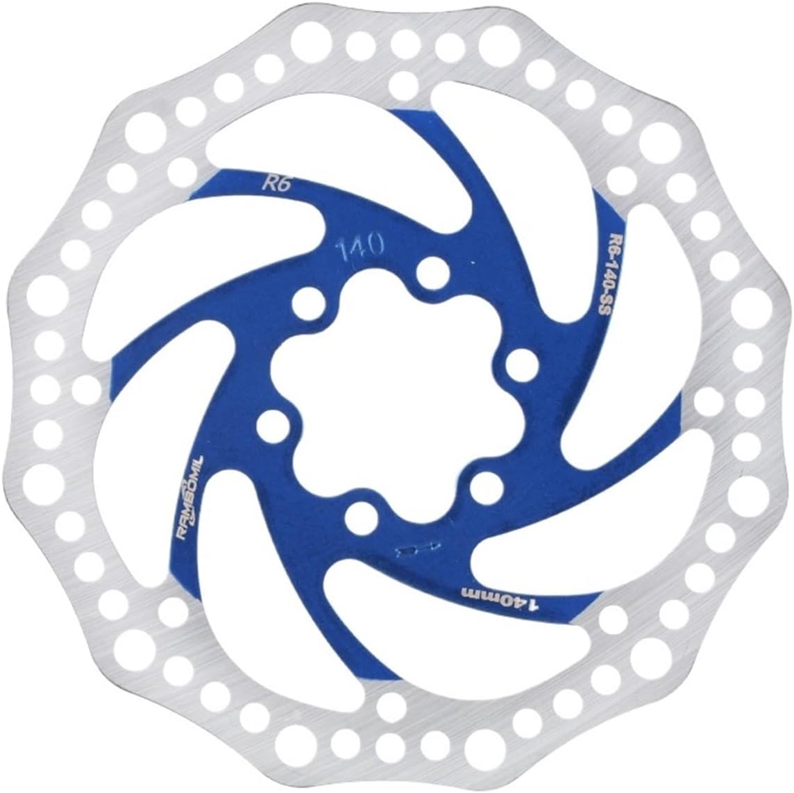 Brake Disc 140 160 180MM Mountain Bike Hydraulic Mechanical Caliper Rotor For Bicycle Vtt Bmx Road Ultra Light(R6 140 blue)