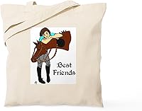 Vista 19 de CafePress Barn Stuff - Bolsa de compras de lona beige natural reutilizable para caballos