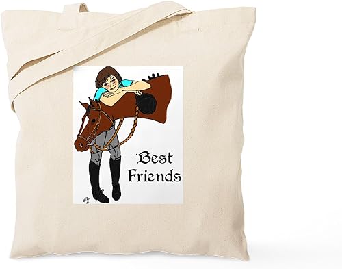 Miniatura 19 de CafePress Barn Stuff - Bolsa de compras de lona beige natural reutilizable para caballos