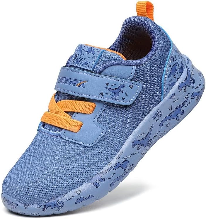 Miniatura 2 de GEERX DIMO - Zapatos deportivos de dinosaurio para niños pequeños, antideslizantes, ligeros, transpirables, cómodos, deportivos, atléticos, para
