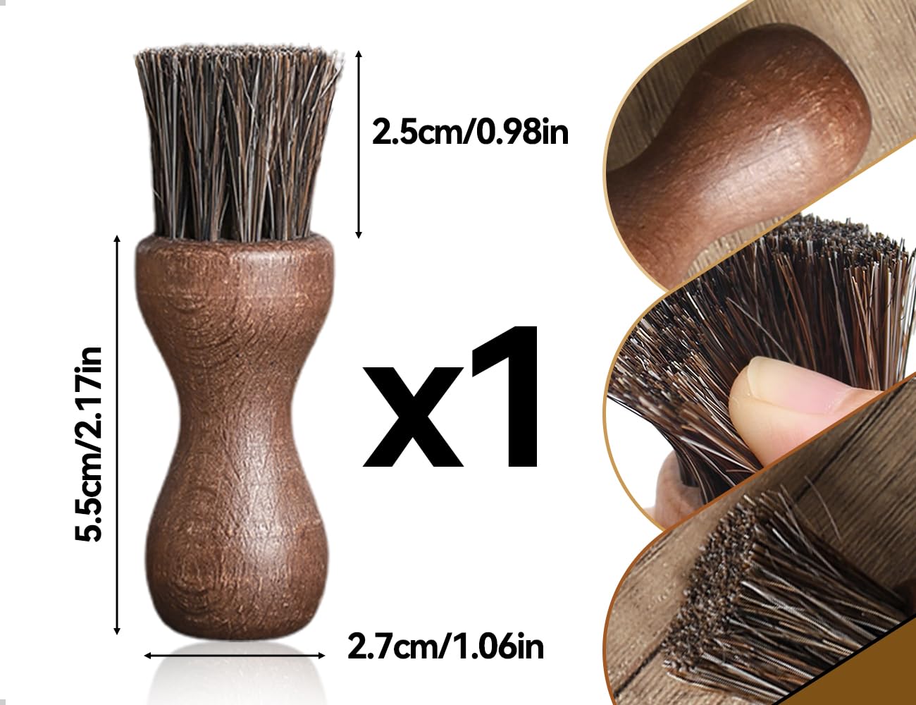 Cepillo para Verduras,Cepillo de Madera para Platos,Cepillo Resistente para Hongos,Ideal para Cocina y baño,para Limpiar Platos,ollas y sartenes en casa,Cocina,baño,Suelo y encimera(Redondo)
