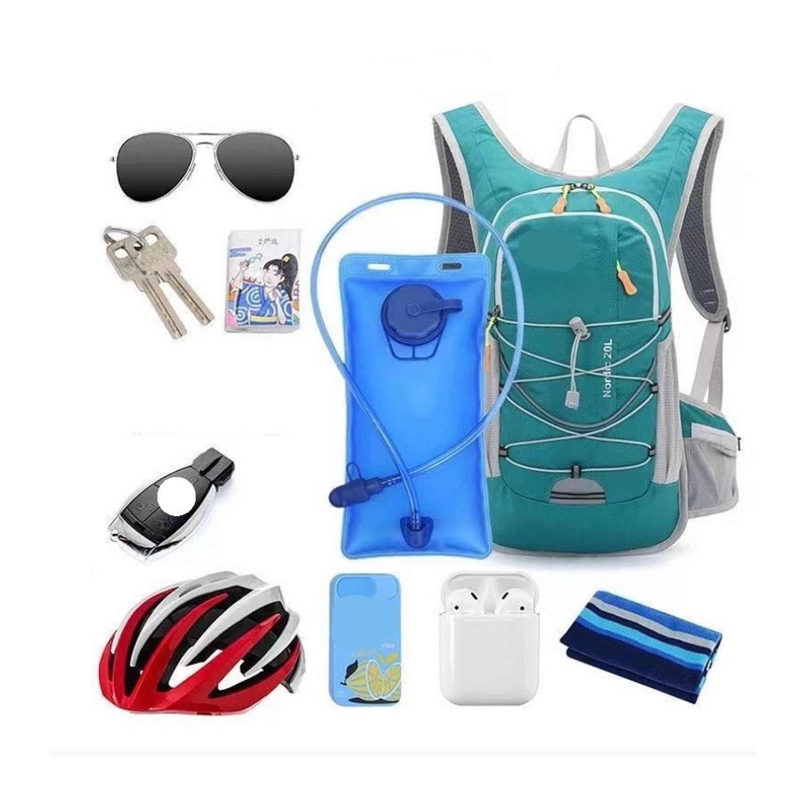 Mochilas De Senderismo Mochila for exteriores de 20L, bolsa de agua for senderismo, Camping y montañismo, mochila especial for ciclismo, mochila impermeable ultraligera Mochila Para Camping, Senderism