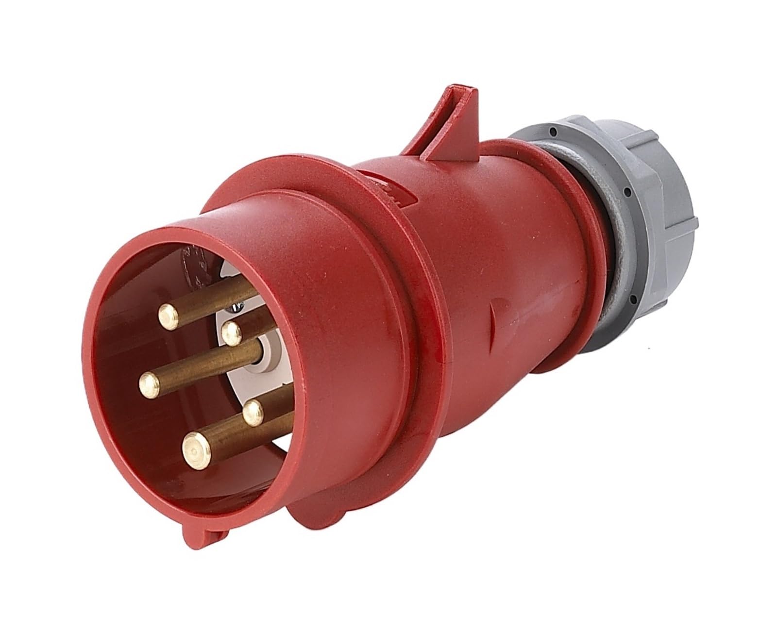 Enchufe industrial de alta resistencia MN1501 con diseño de 5 pines y capacidad de 16A
