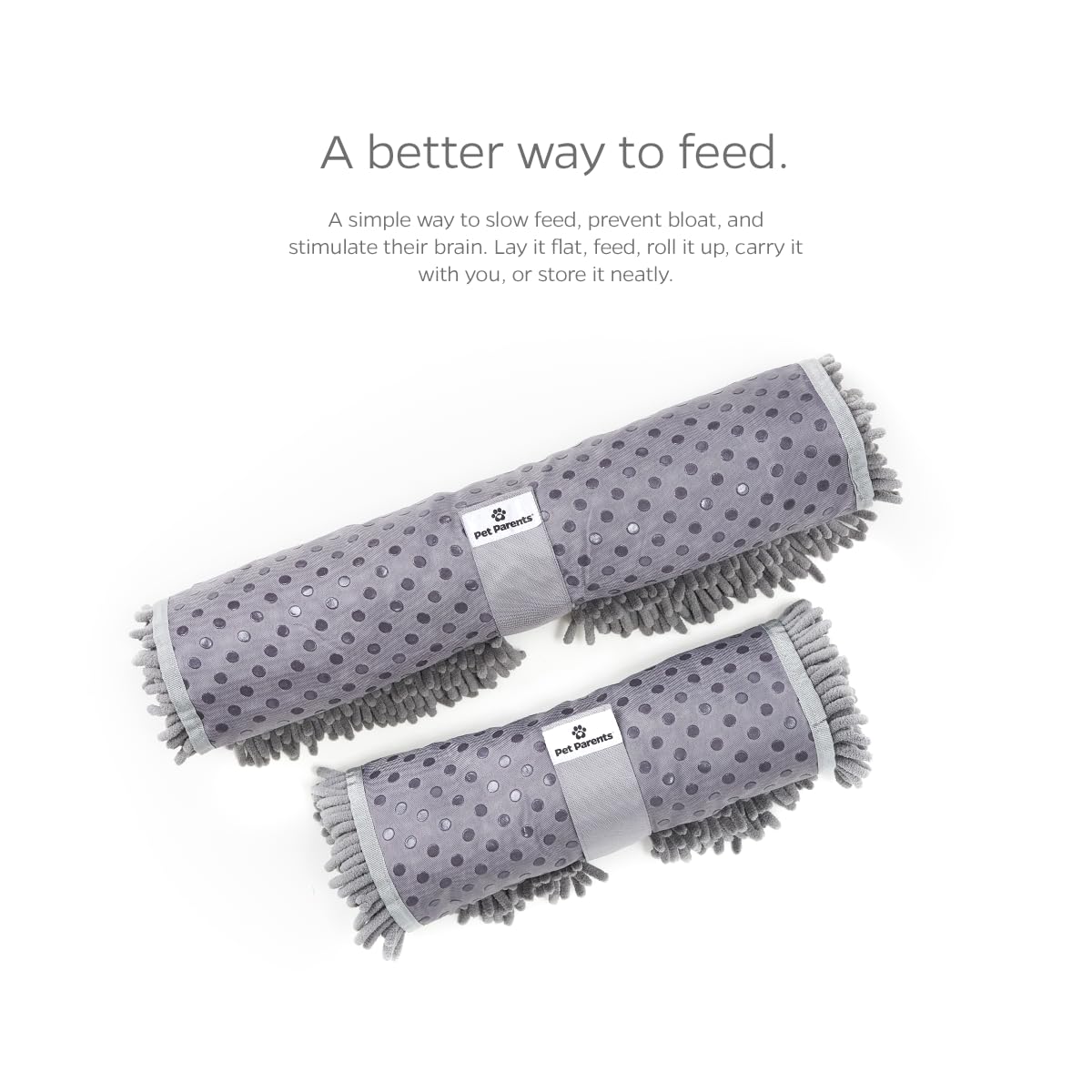 Pet Parents® Forager® Tapis à renifler pour Chiens avec Technologie SoftMuseau et Envers antidérapant, gamelles et Tapis à renifler pour Chiens de Grande Taille et Petits Chiens (Prairie, 30,5 cm)