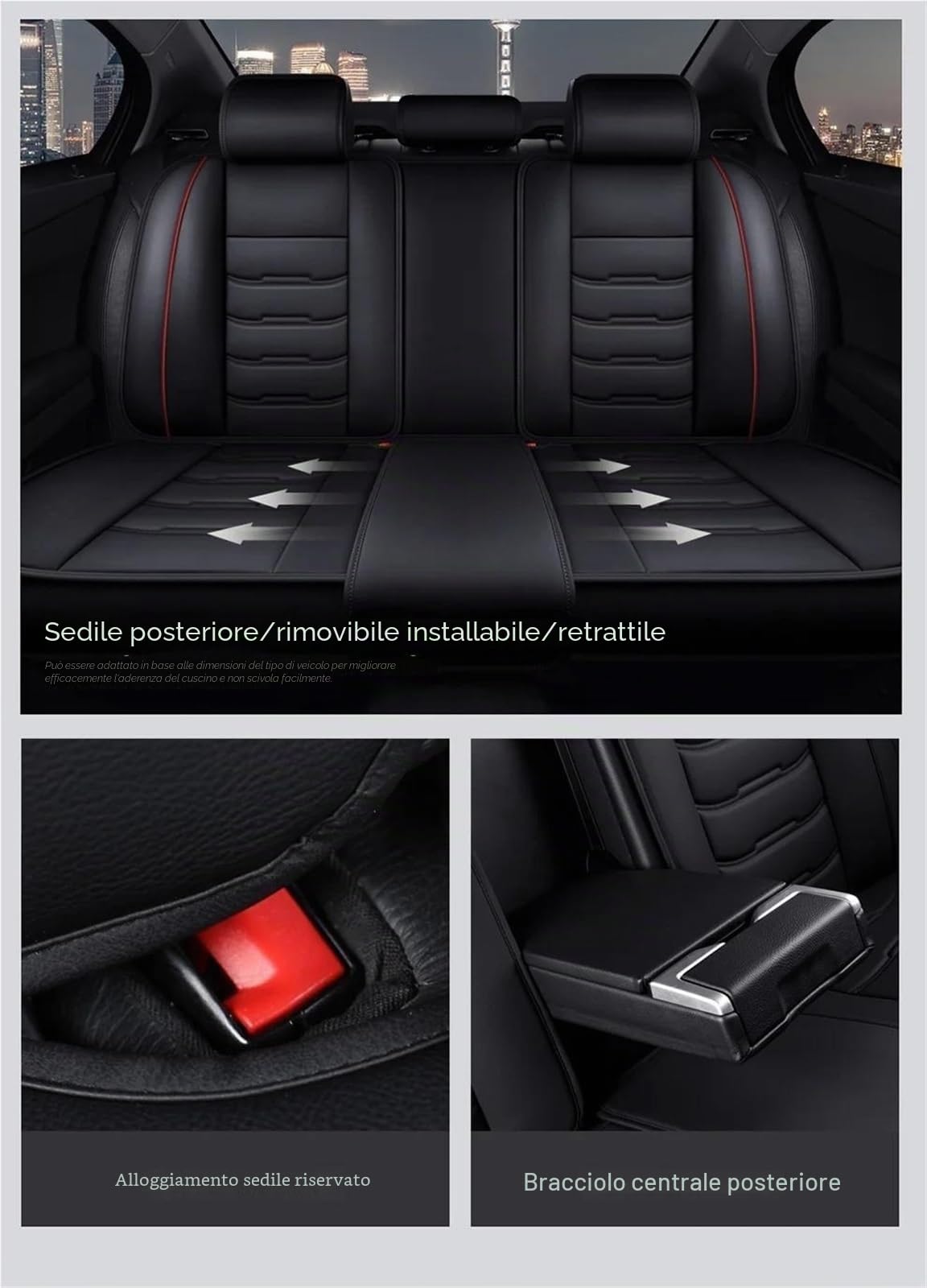 Coprisedile Auto Per Mercedes Per Benz Tutti I Modelli Di Auto GLA CLA CLS GLC GLE GLK GLS CLK SLC SL ML GL Coprisedile Universale Copertura Sedile(Beige 5)