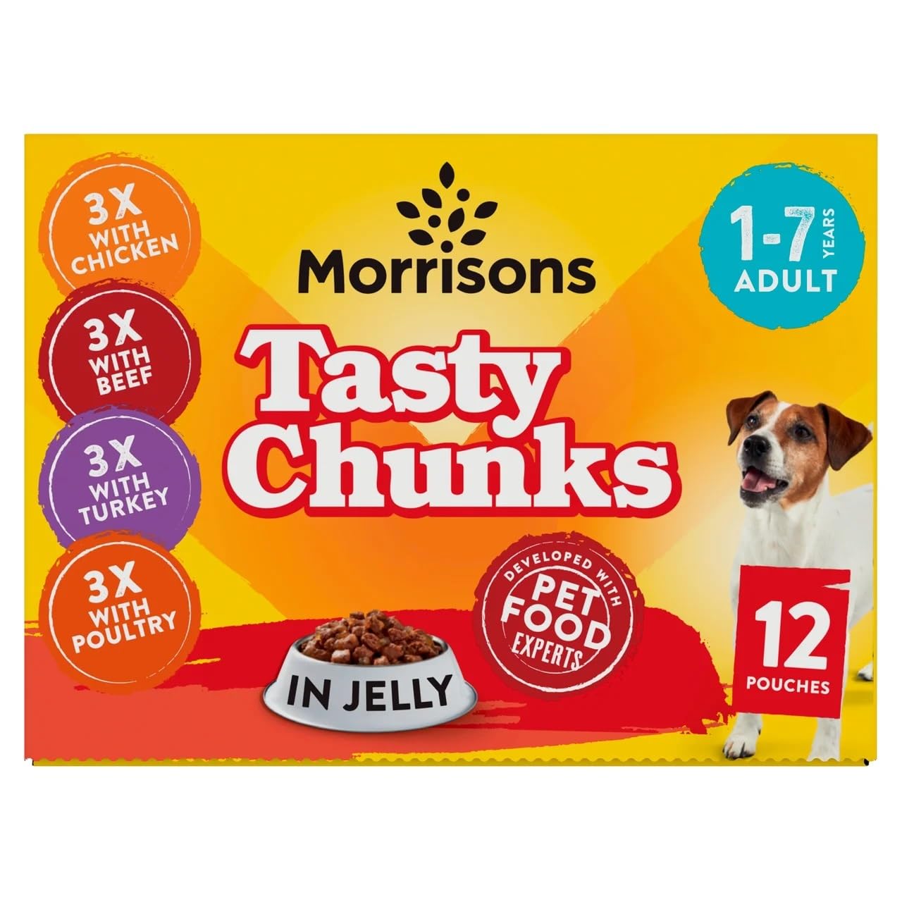 Morrisons Dog Food In Jelly, 12 x 100 g