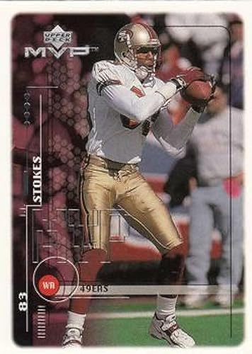 Miniatura 1 de 1999 Upper Deck MVP #169 J.J. Stokes San Francisco 49ers Official NFL Football Trading Card in Raw (NM or Better) Condition