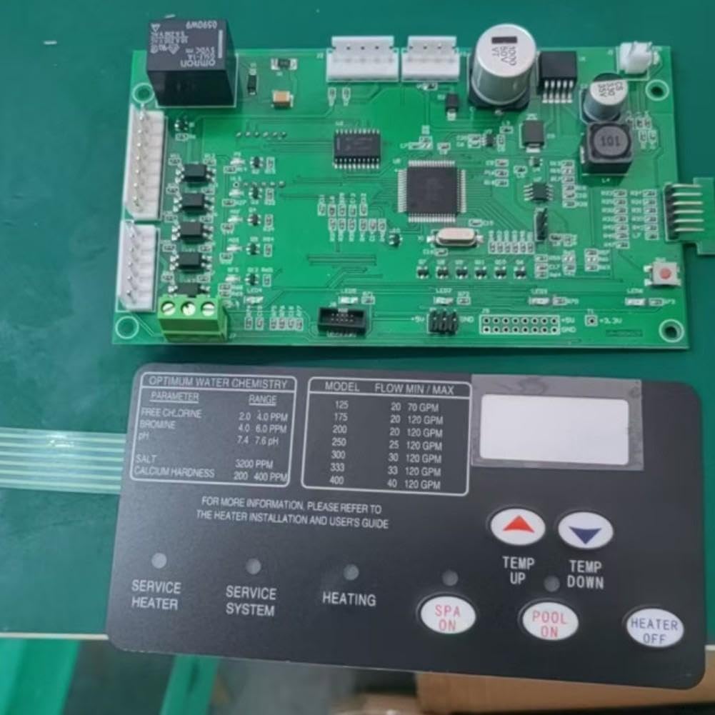 Kit Placa Control 42002-0007S con Interruptor 472610Z para Calentador Piscina para pentair para mastertemp para sta-rite para max-e-therm Repuesto Electrónico 6x3.48 Pulgadas