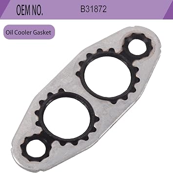 15203889 B31872 Engine Oil Cooler Gasket for Chevy Silverado1500-3500 Chevrolet Express2500 3500 1999-2016,Gmc Savana2500 3500 2003-2016,Sierra2500 HD1999-2016,Cadillac Cts2004-2013 Escalade2002-2014.