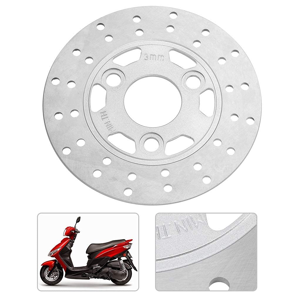 Aramox Tarcza hamulcowa motocykla, wirnik hamulca tarczowego motocykla, hamulec motocyklowy ze stopu aluminium Motocykl 3 wzór śrub 155 MM Tarcza hamulcowa do skutera GY6 Motorower Z50 Z50A Z50J DR11