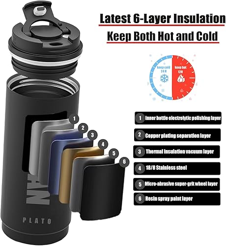 Miniatura 2 de Vaso de café de viaje de 14 onzas, taza de café de viaje para hombres o mujeres, taza térmica para bebidas frías y calientes, taza de café para