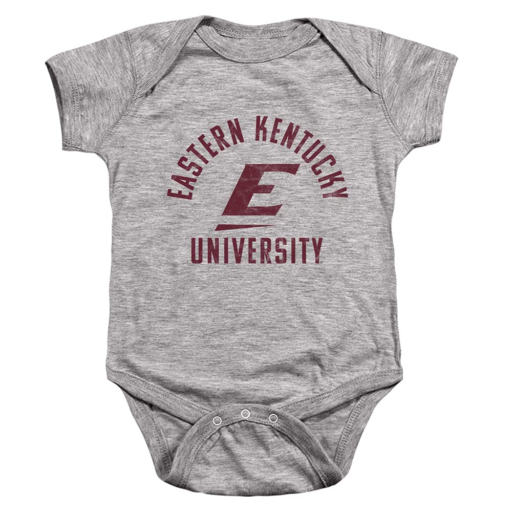 Eastern Kentucky University Official EKU Colonels Logo Unisex Infant Snap Suit for Baby,Athletic Heather, 6 Months