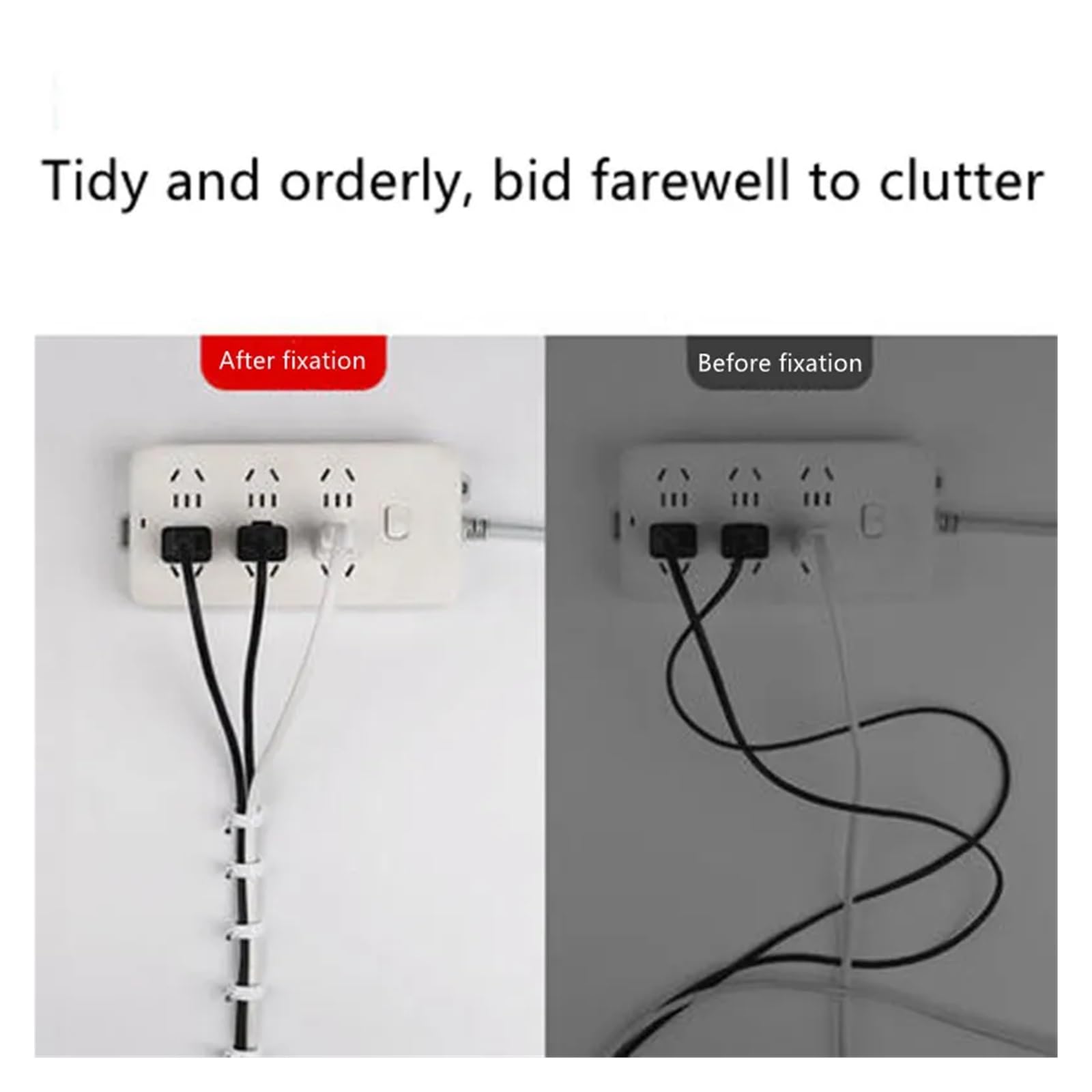 Clips for cables Clavo de acero for redondos Blanco 4-12 mm 100 piezas Cableado interior fijo(9MM)