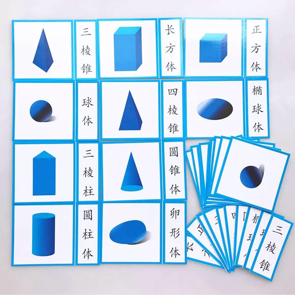 Zestaw Montessori Cyrtoforme Geometryczne Sensoryczne Drewniane Klocki Edukacyjne Zabawki dla Małych Dzieci