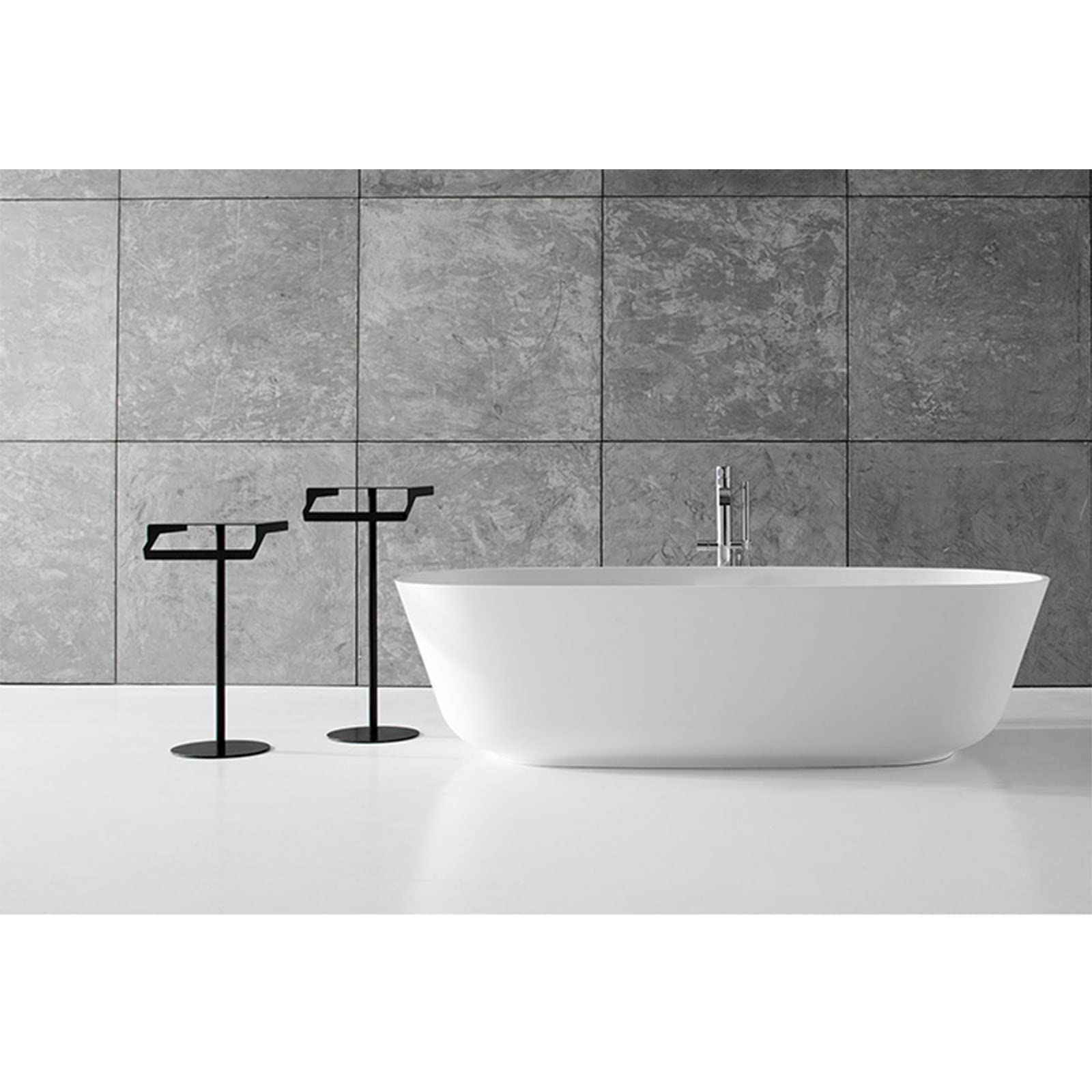 Bagno Portasciugamani Portasciugamani Portasciugamani Autoportante, Portasciugamani con Ripiani, Portasciugamani da Piscina per Bagno, Asciugamano, Lavanderia, Nero, Acciaio Inox, Bianco (Acciaio Inox
