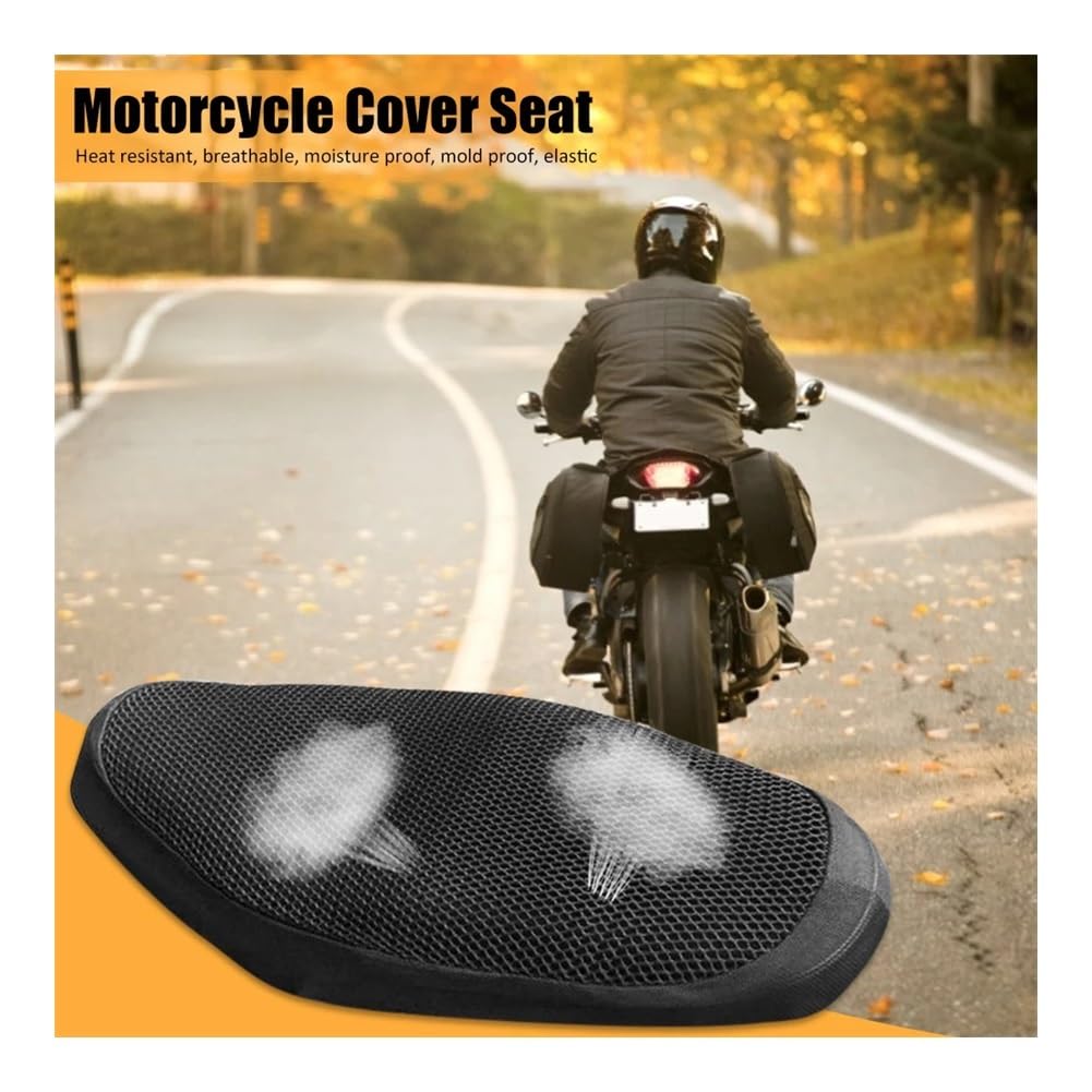 Housse De Siège Moto Imperméable En Cuir PU - Élastique, Respirante, Pour La Plupart Des Motos (noir, Marron, Argent) - 8
