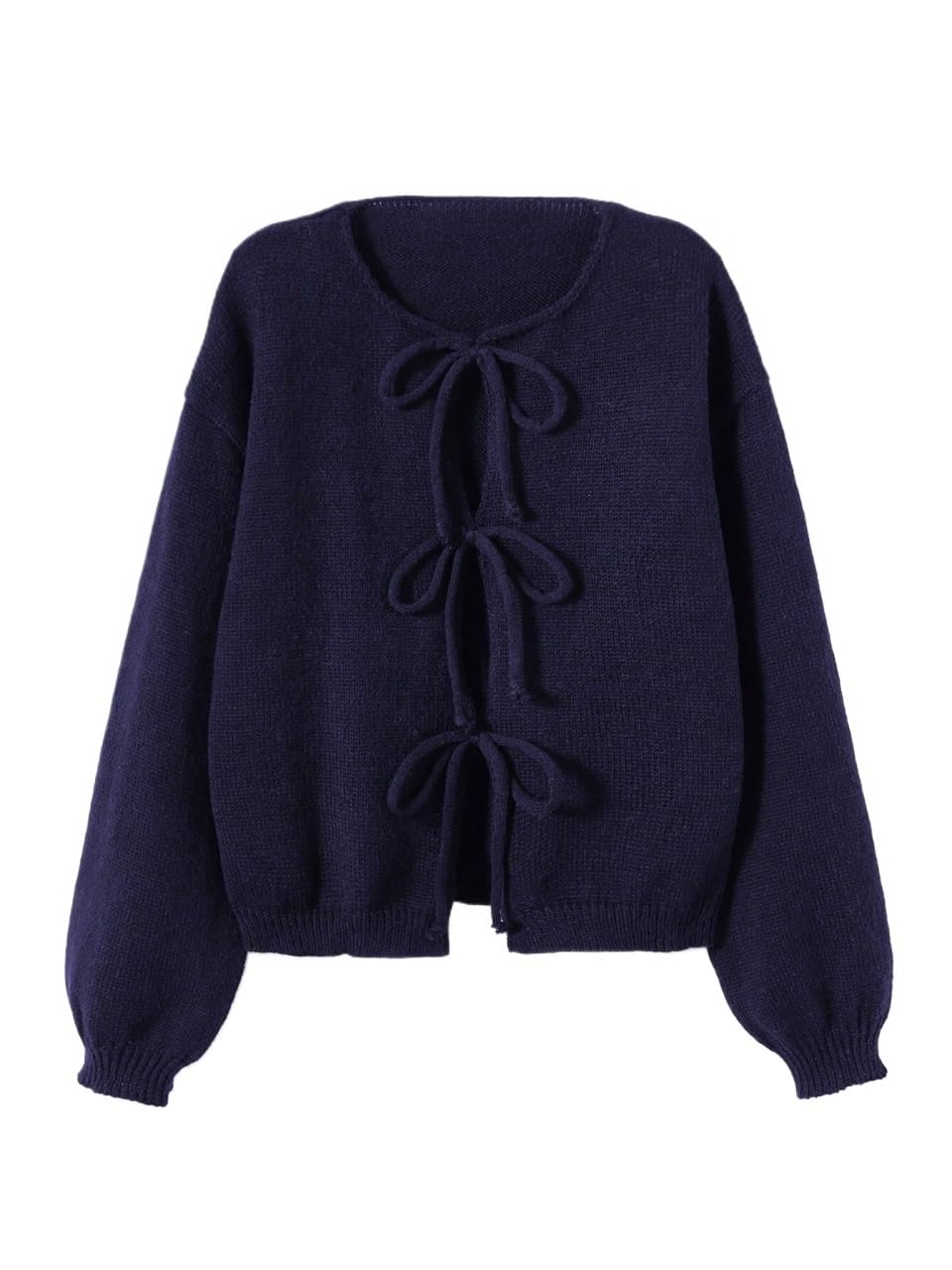 Casual Oversized Cardigan Sweater Top for Women Long Sleeve Twisted Front Cardigans Jacket Coat