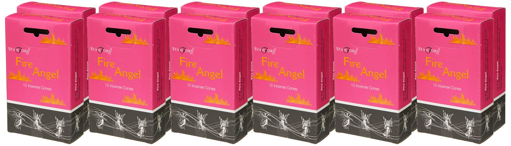 Giftlocaluk Stamford Incense Cones Fire Angel - 12 Packs X 15 Cones