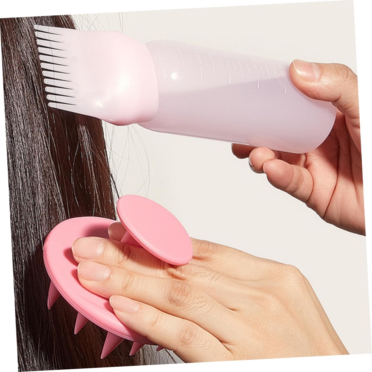 minkissy 6ensembles Bouteilles Applicateur De Pour Cheveux Avec Peigne De Racine De Flacons Pour Coloration Et Huile Capillaire Pratique Et Facile à Utiliser