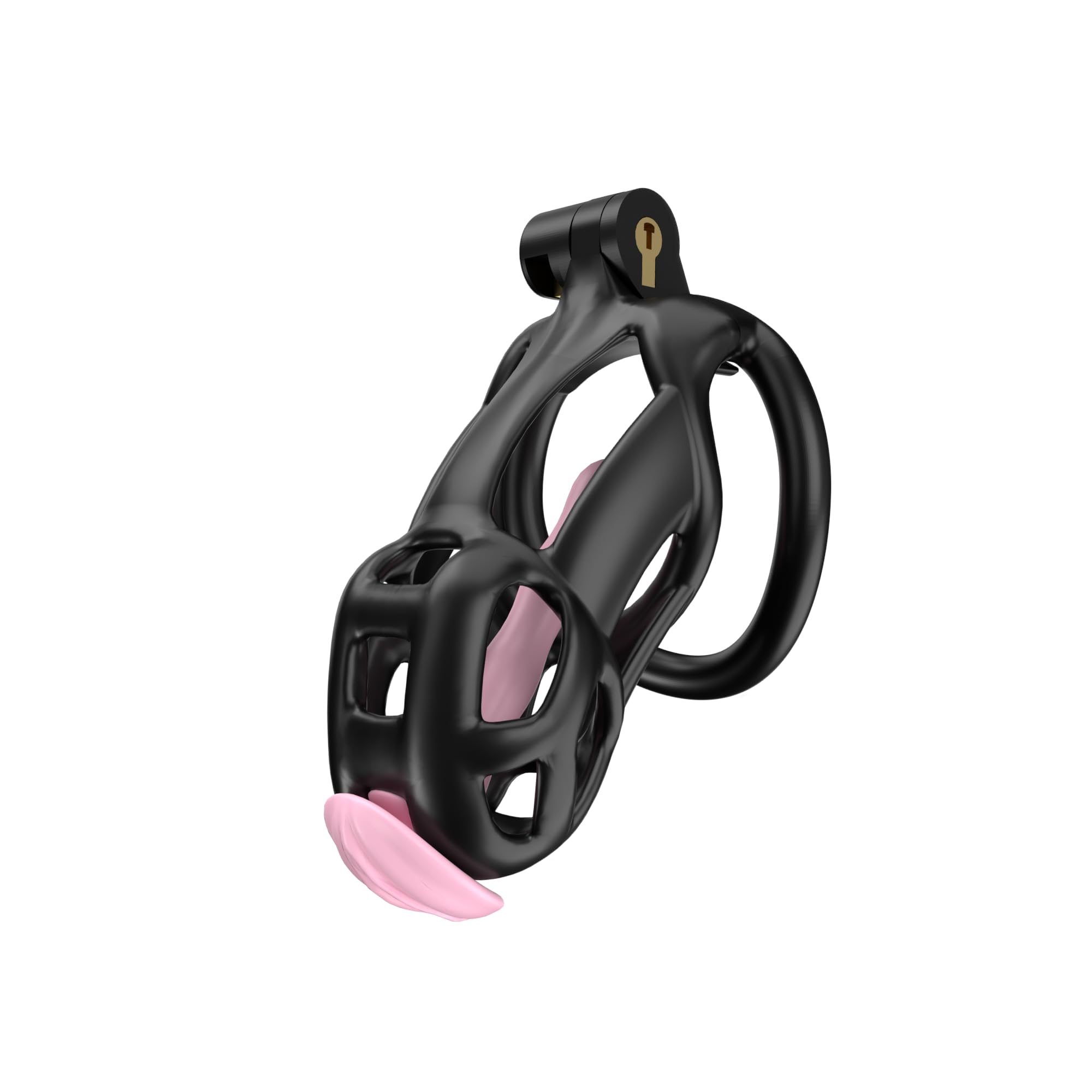 3D Printed Cobra Chastity Device 1.0 Discreet Packaging Black M Black
