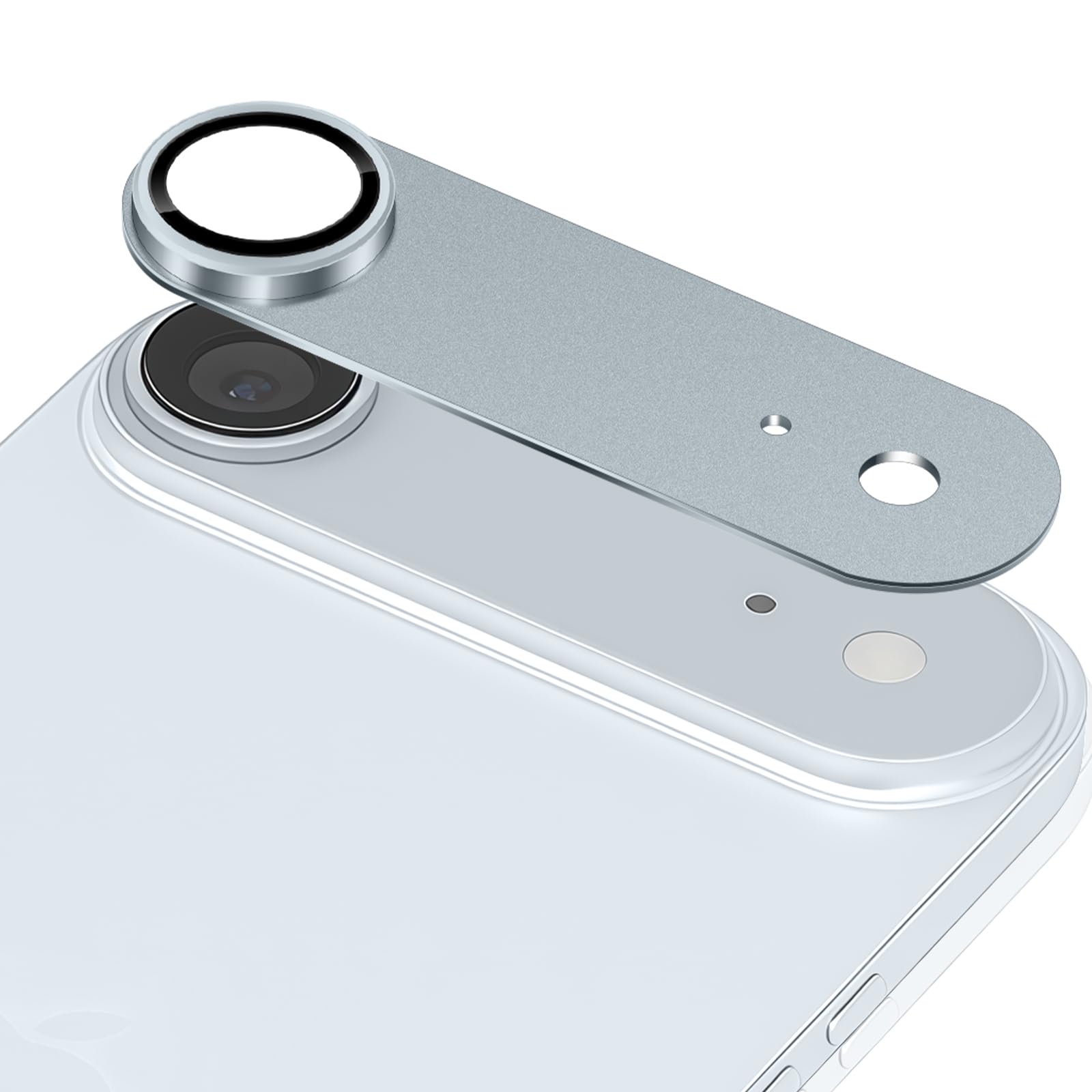 LanQii Kameraschutz für iPhone Air 6,5 Zoll Kamera Schutzfolie, Blau | 9H Härte Panzer Schutz Glas Folie Aluminiumlegierung Kamera Linse Schutzfolie für iPhone Air