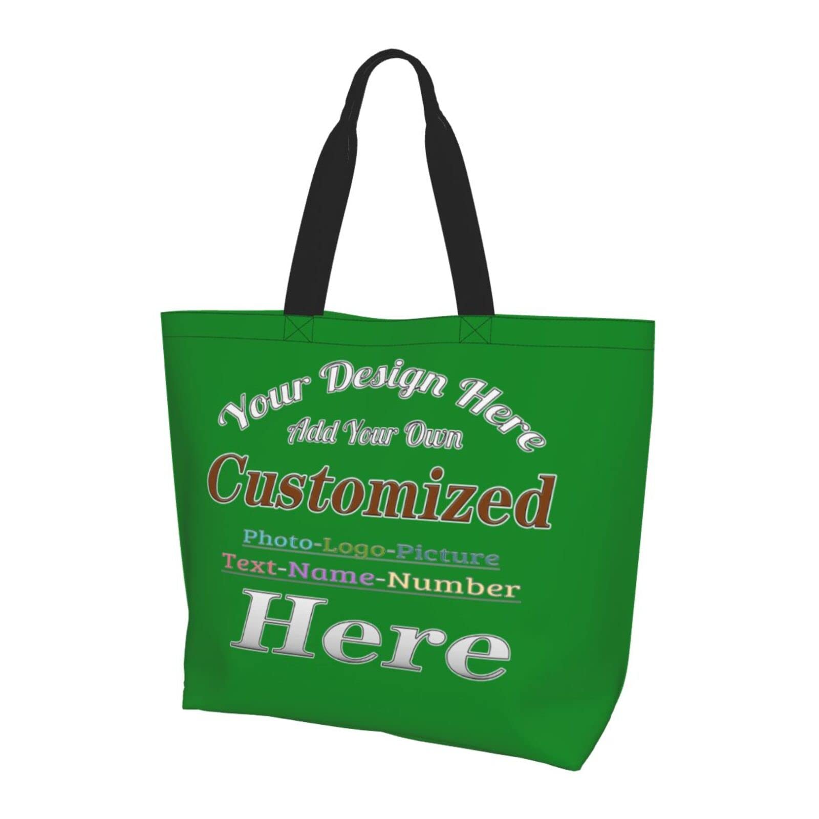 Personalized Tote Bag For Women Custom Tote Handbag Shoulder Bag For Shopping Travel Business Work Beach Customized Gift