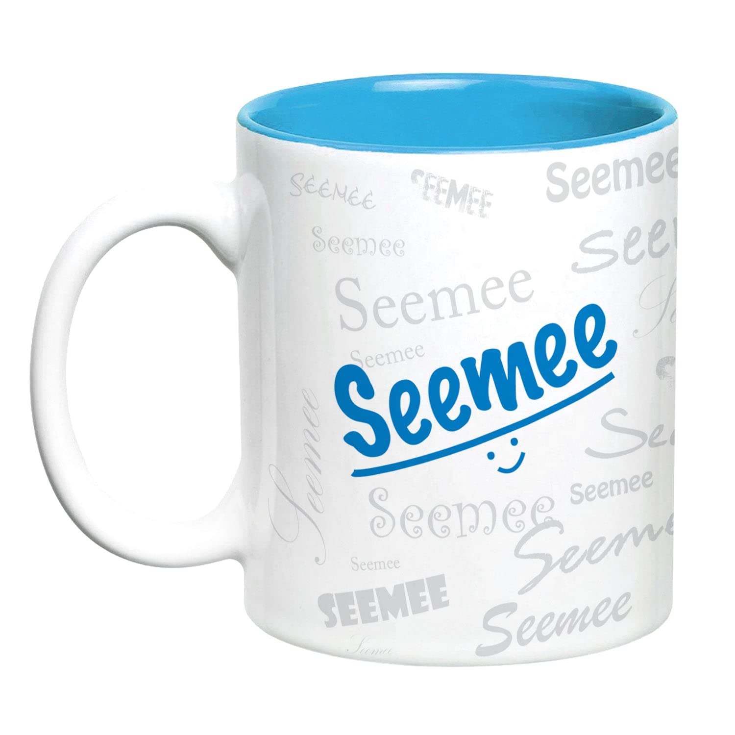Hot Muggs Me Graffiti Mug - Seemee Personalised Name Ceramic, 315ml, 1 Unit