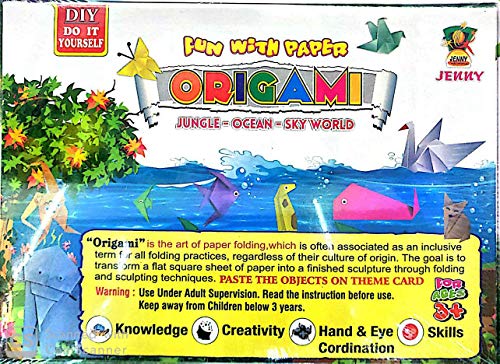 Image of Smart Picks DIY Origami (Art of Paper Folding) Fun Game for Kids in Theme of Jungle, Ocean and Sky World