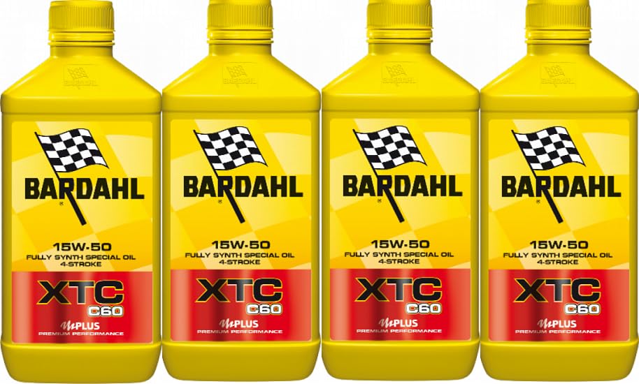 4 Litri Olio Moto BARDAH XTC C60 15W50 Racing Performance Level 15 W 50
