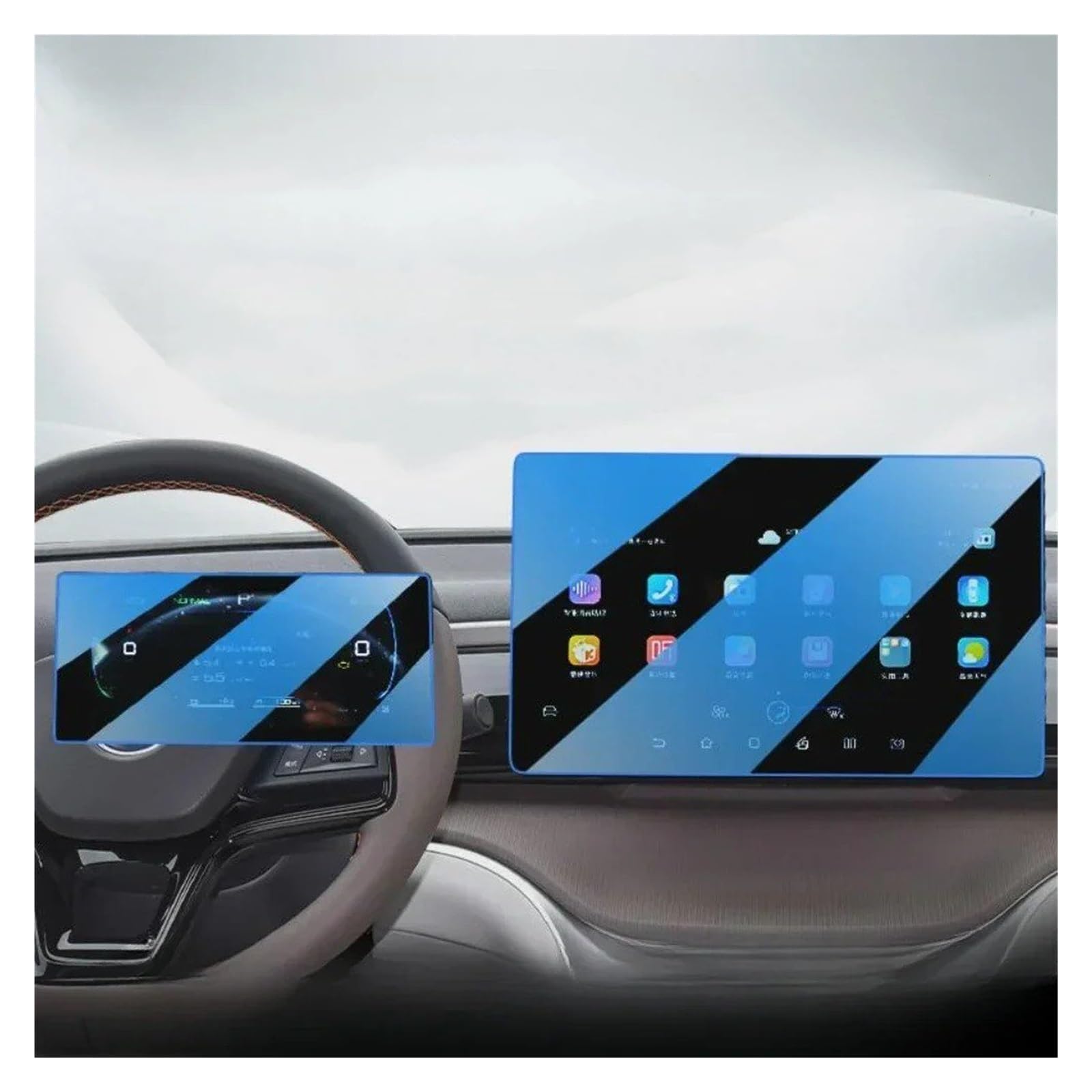 Verre trempé BYD Song Pro 2024 protège l'écran de navigation lors de vos trajets du quotidien
