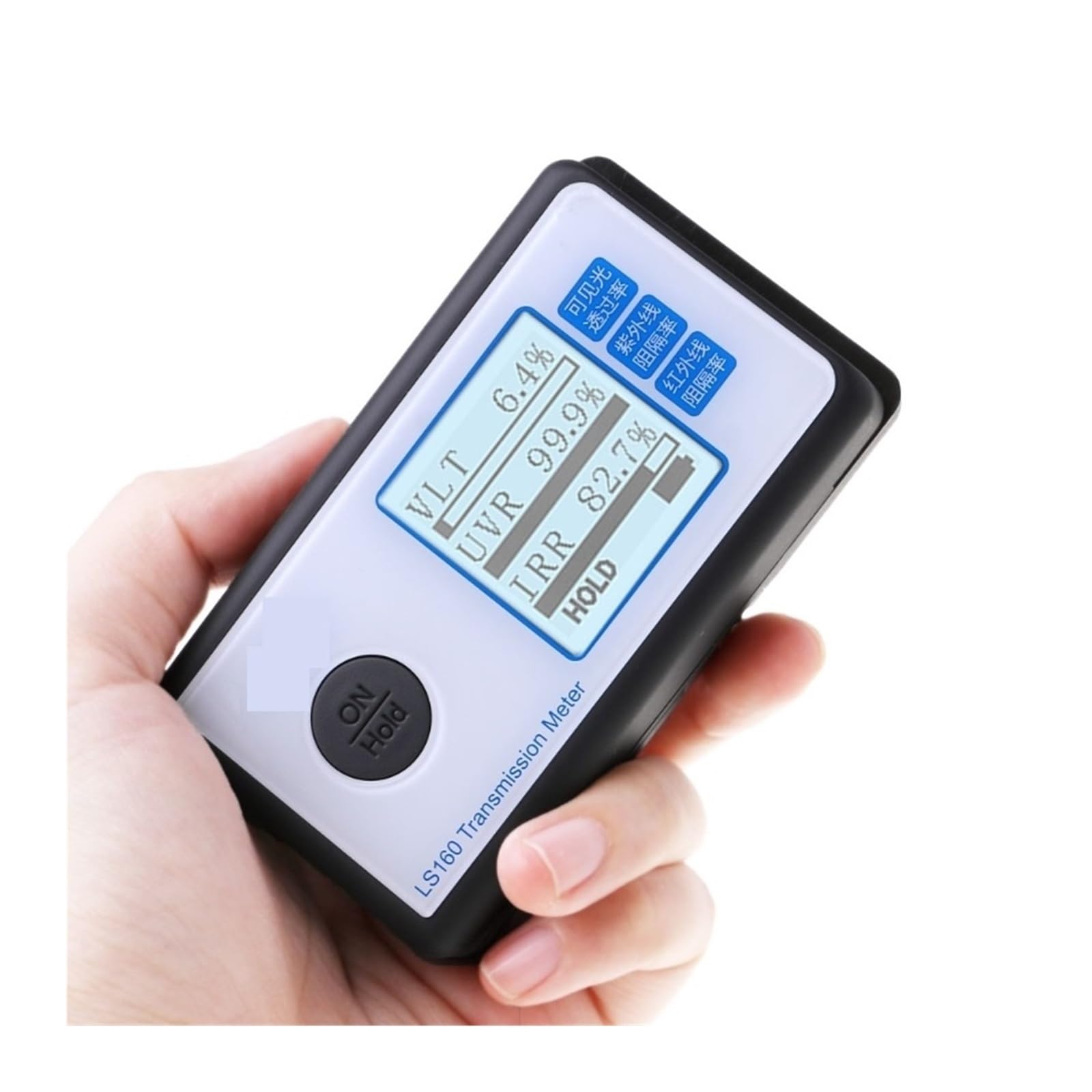 Światłomierz, Miernik przepuszczalności światła słonecznego Tint Meter 160, testowy miernik widzialnego UV IR