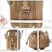 G4Free Tactical Molle Pouch Compact EDC Utility Gadget Waist Bag Pack CCW Fanny Pack with Holster(Tan)