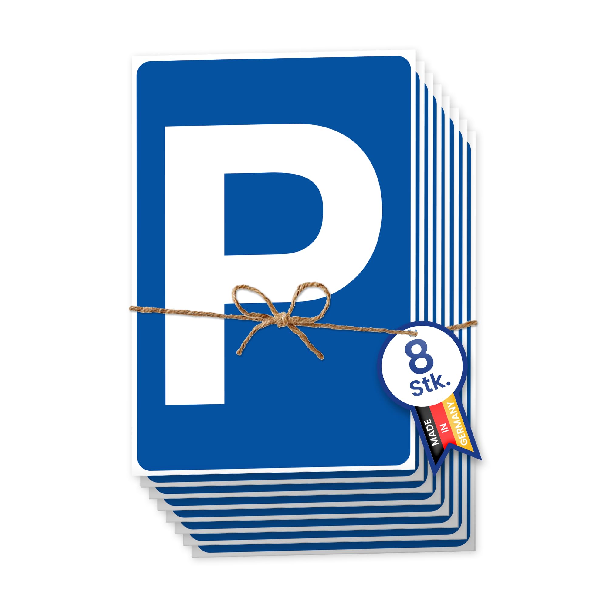 Schild "Parkplatz", Alu-Dibond, 200x300 mm, 8er-Set