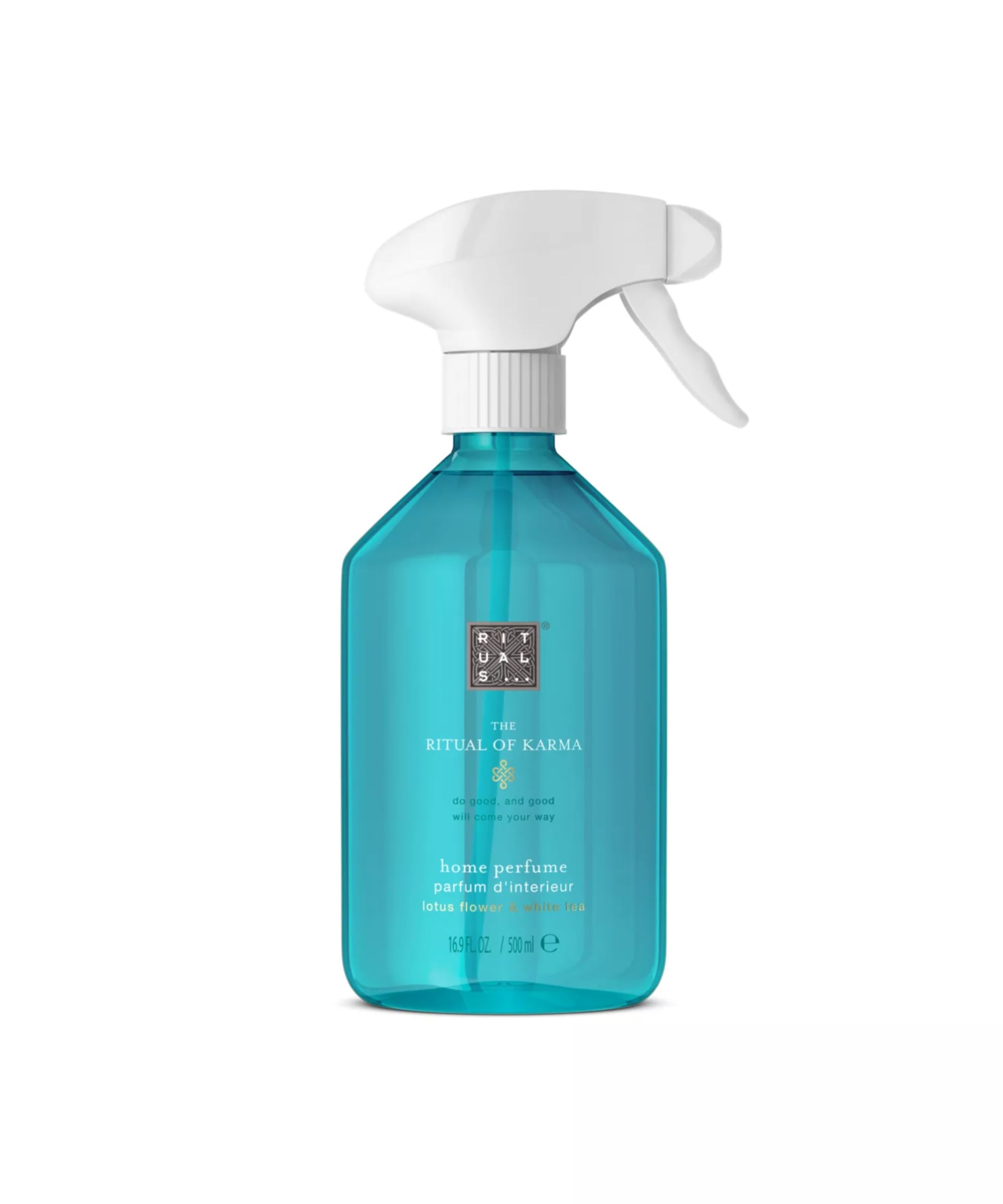 Rituals Raumspray The Ritual of Karma – Lufterfrischer mit Lotus und weißem Tee – entspannender und frischer Raumduft für ein einzigartiges Dufterlebnis – 500 ml