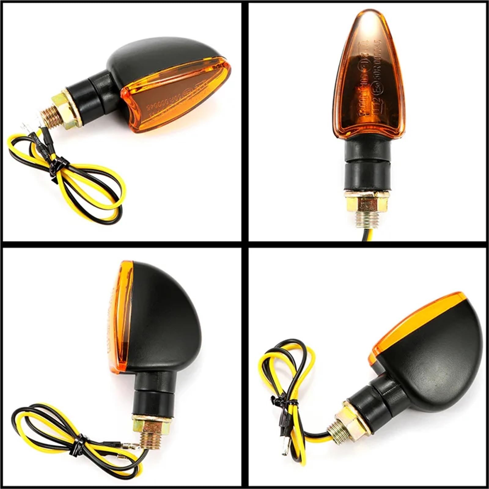 Moto Indicatore Di Direzione Universale 12V 10mm Alogena Indicatori Lampeggiante Lampada Per Ducati Scrambler 800 Multistrada 1200
