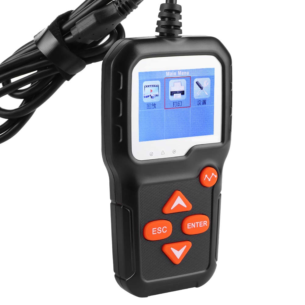 Tester Batteria KW650 per Auto e Moto 6V-12V - Analizzatore di Carico Digitale con Colore S N