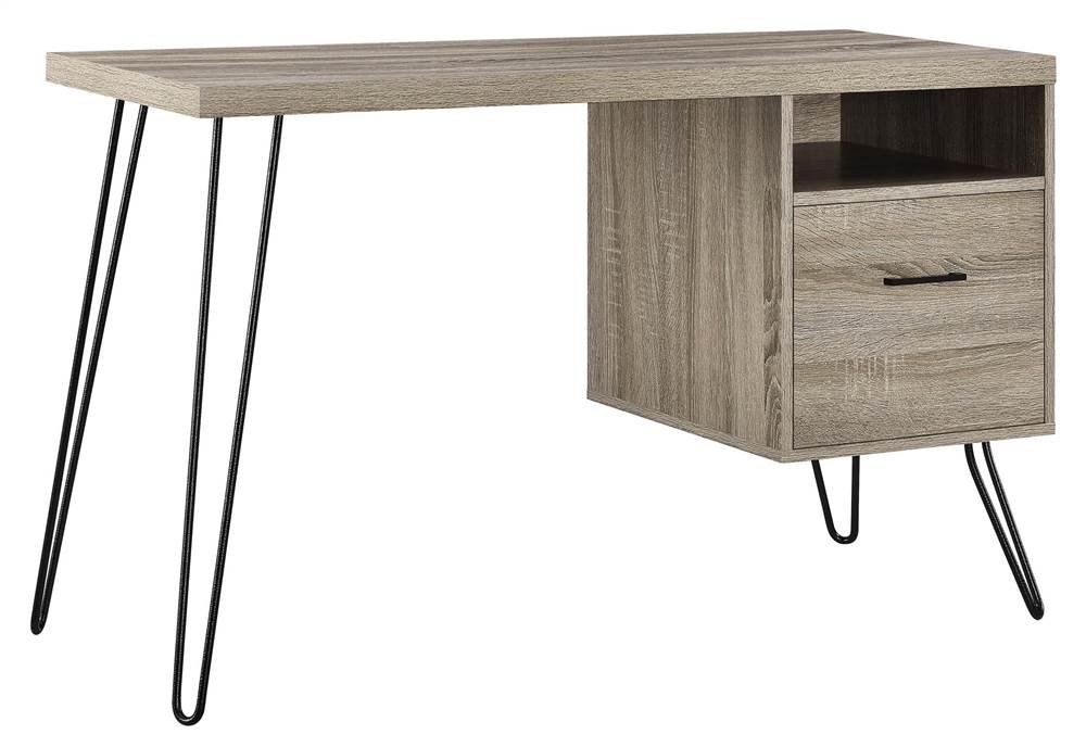 Ameriwood HomeLandon Computer Desk, Distressed Gray Oak