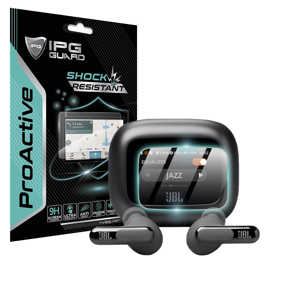 IPG Proactive for JBL Live Beam 3 Touchscreen Display (2 Units) 9H Hardness Screen Protector Smooth Glass Touch Ultra Responsive High Clarity Anti