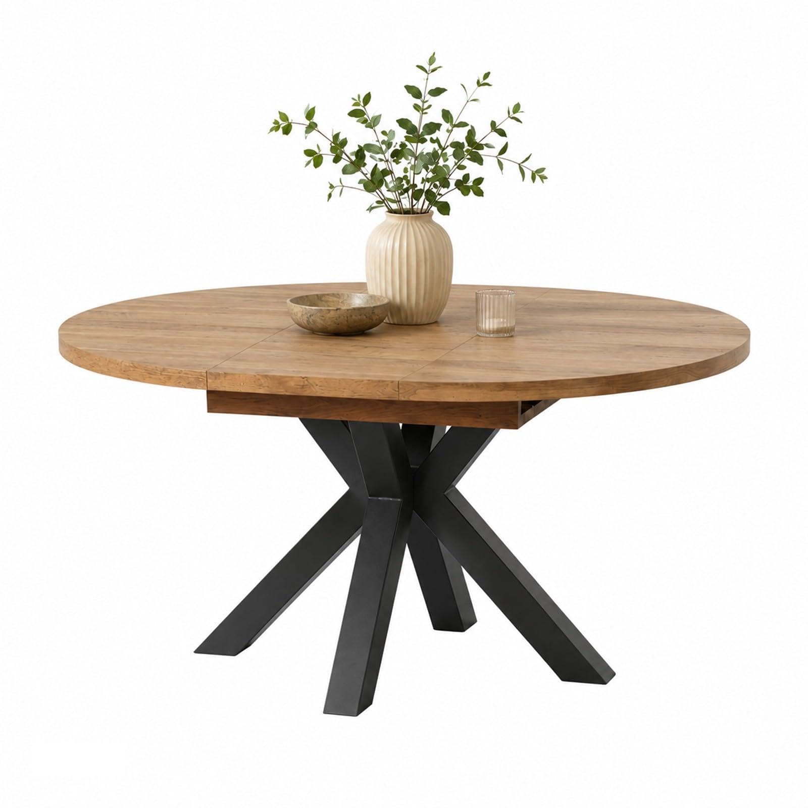 HTI living Ausziehtisch 110-150 cm amerikanische Eiche Adeel Esstisch