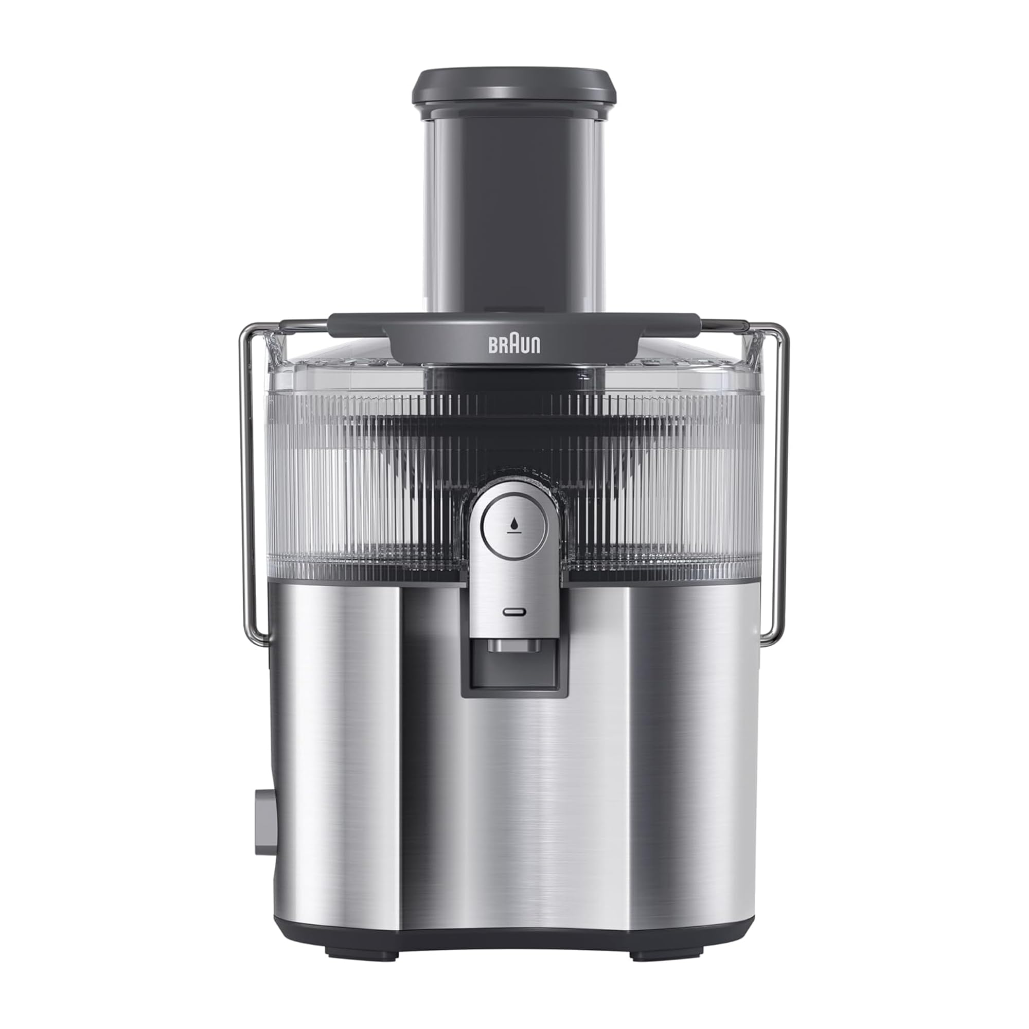 Braun MultiJuice 7 exprimidor frío con tecnología ColdXtract, jugo fresco en 15 segundos, manguera de alimentación de 75 mm, contenedor de pulpa de 2 l, sistema de goteo One Touch