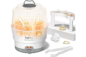 HEYVALUE Electric Bottle Sterilizer: Efficient and Safe Sterilization for Baby Essentials (Esterilizador de Biberones)