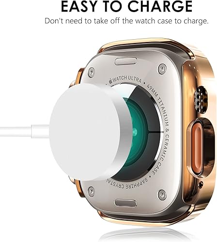Miniatura 252 de KADES - Funda protectora brillante compatible con Apple Watch Series SE, SE 2022, 6, 5 y 4 de 44 mm, con protector de pantalla incorporado