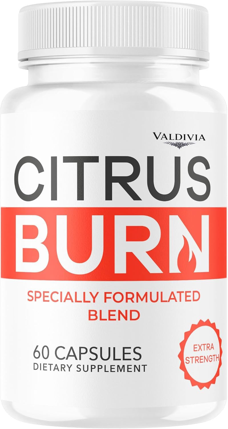 Citrus Burn Capsules - Official CitrusBurn Supplement Support All Natural Ingredients Advanced Formula Premium Multivitamin for Overall Health & Wellness, 60 Capsules for 1 Month
