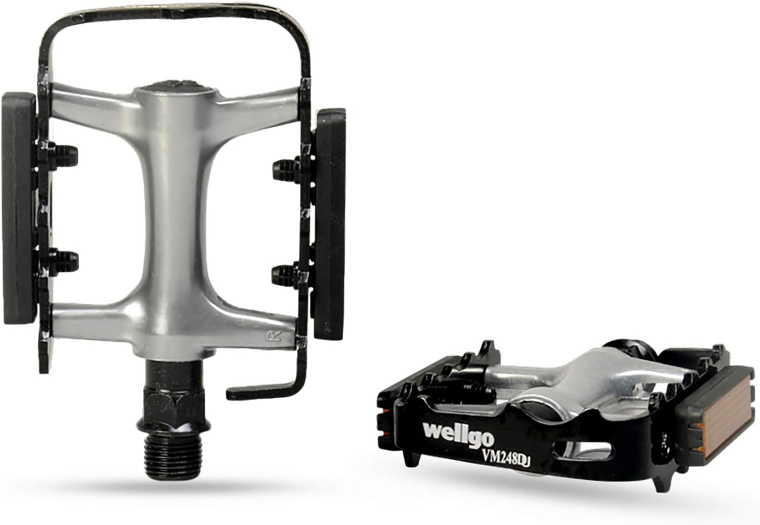 MOHEGIA Bike Pedals,Mountain Bicycle Pedal Sets,9/16 Compatible, Non-Slip Aluminum Allow Replacement for BMX MTB-Pair